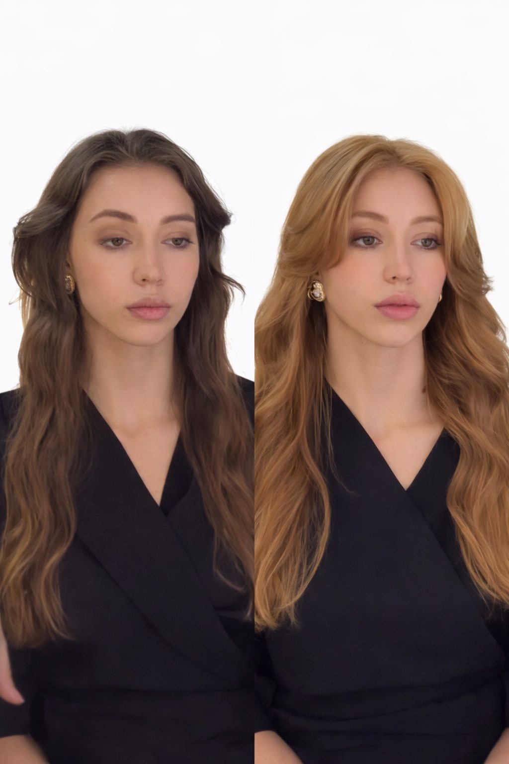 Simulação real de cor e corte de cabelo, método VisageVision®