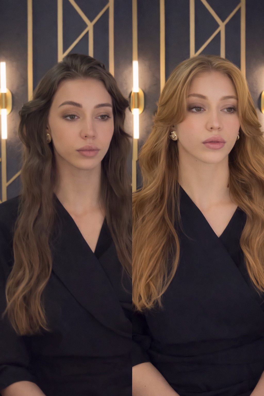 Simulação real de cor e corte de cabelo, método VisageVision®